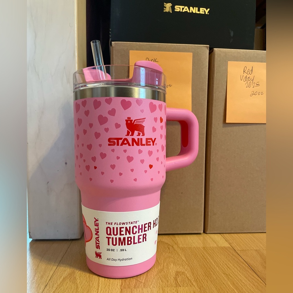 NWT Target 20oz Valentine’s Day Pink Hearts Tumbler